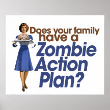Zombie Action Plan Print