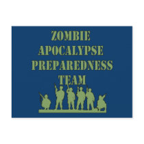 Zombie Apocalypse Preparedness Team Post Card