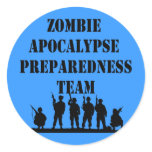 Zombie Apocalypse Preparedness Team stickers