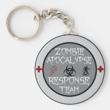 Zombie apocalypse response team keychains