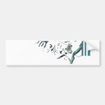 Zombie Arms and Stripes Bumper Stickers