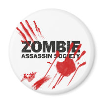 Zombie Assassin Society magnets
