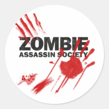 Zombie Assassin Society Sticker