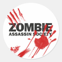 Zombie Assassin Society Stickers