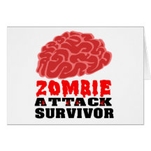 Zombie attack survivor cards
