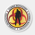 Zombie Biohazard Waste Fridge Magnet