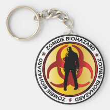 Zombie Biohazard Waste Key Chain