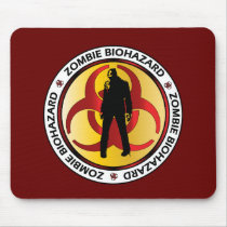 Zombie Biohazard Waste Mouse Pad