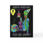 zombie birthday card (blank)