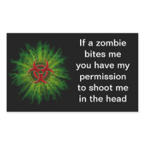 Zombie Bites Sticker