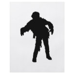 Zombie Black Silhouette Personalized Flyer