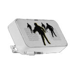 Zombie Black Silhouette Laptop Speaker