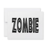Zombie Bold invitations