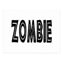Zombie Bold Post Card