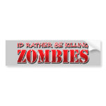 Zombie bumper stickers