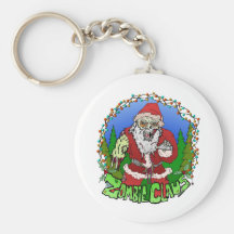 Zombie Claus Key Chain