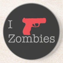 Zombie Coast (darkness) Beverage Coasters