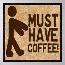 Zombie Coffee Print