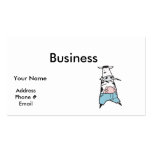 Zombie Cow in Jeans Business Card Templates