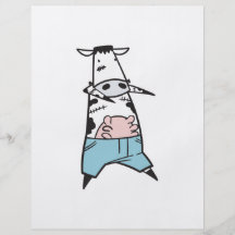 Zombie Cow in Jeans Flyer