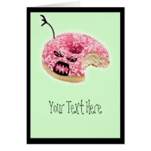 Zombie Doughnut Greeting Cards