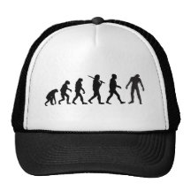 Zombie Evolution T-shirt Design Mesh Hats