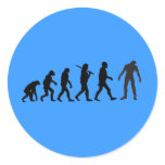 Zombie Evolution T-shirt Design stickers
