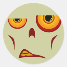 Zombie Face - Snarl Sticker