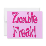 Zombie Freak # 8 invitations