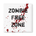 Zombie Free Zone magnets