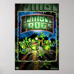 Zombie Frogs Poster posters