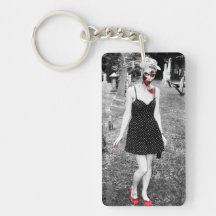 Zombie Girl Acrylic Keychain
