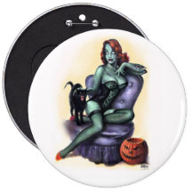 Zombie Girl Pin Up