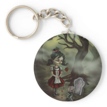 Zombie Graveyard Girl Key Chains