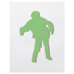 Zombie Green Silhouette flyers