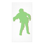 Zombie Green Silhouette Photo Cards