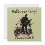Zombie Halloween invitations