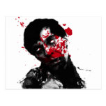 Zombie Head Shot Products Post Card