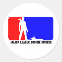 zombie hunter 2 round sticker