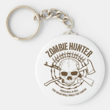Zombie Hunter Keychain