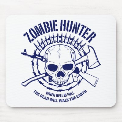 Zombie Hunter Mousepad by strk3