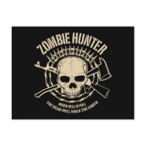 Zombie Hunter Postcard