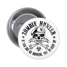 zombie hunter undead living dead pin