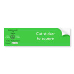 Zombie hunting permit bumper stickers
