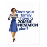Zombie Infestation Plan Postcards