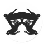 Zombie Ink Blot 3 dark psychology art stickers