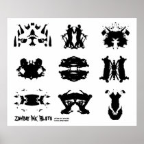 Zombie Ink Blot Rorschach dark psychology Art