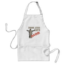 Zombie Jesus Says RAWR Aprons