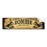 zombie juice bumper stickers