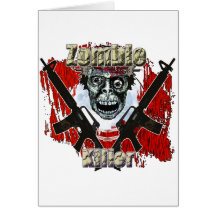 Zombie Killer 4 Greeting Cards